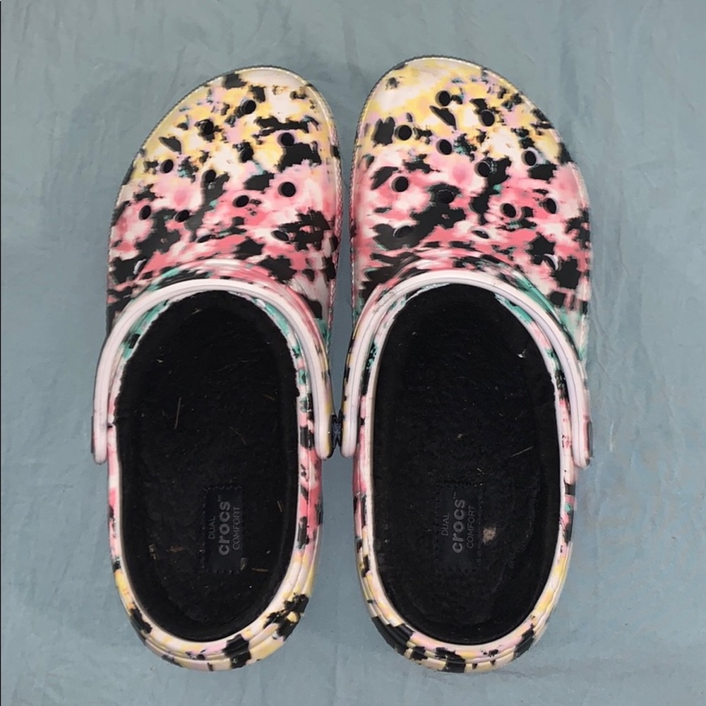 Colorful Cheetah Print Crocs